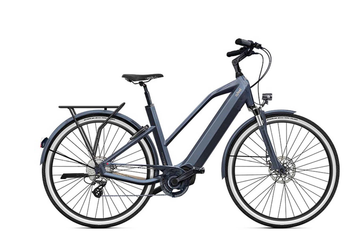Vélo électrique O2feel iSwan Urban Boost 6.1 432 W/h M Gris