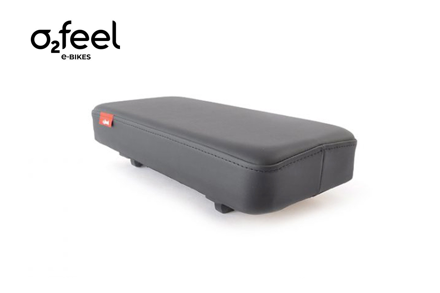 Siège vélo Cosy Seat O2feel, un coussin pour transporter des passagers sur votre vélo cargo électrique.