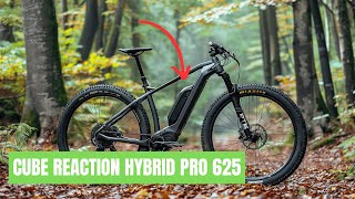découvrez le vtt électrique cube reaction hybrid avec une batterie de 625 wh, alliant puissance et autonomie pour des aventures tout-terrain inoubliables.